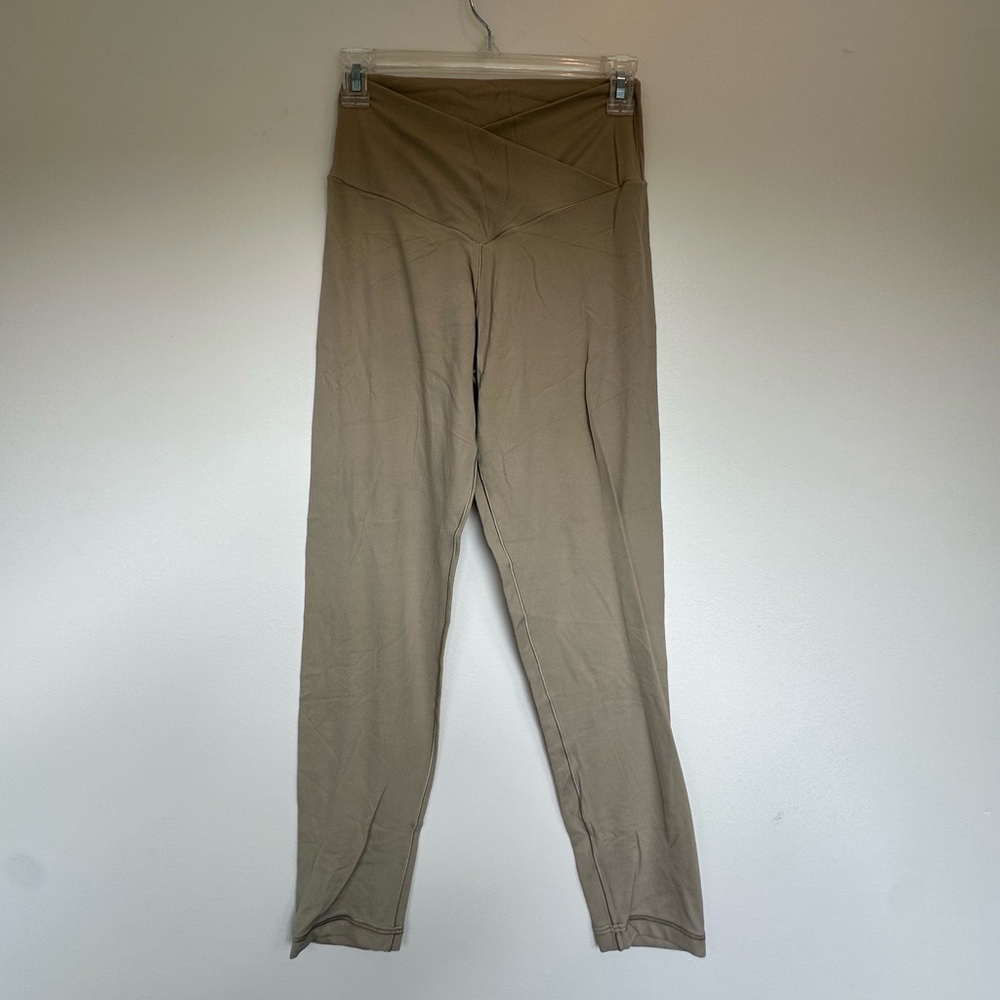 Aerie tan cross waist leggings